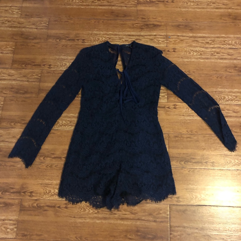 Navy Blue Romper